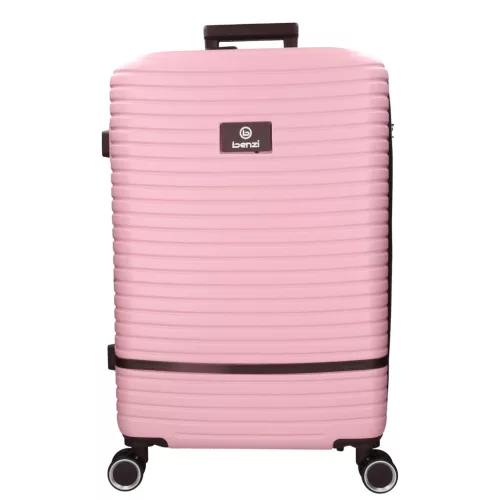 5886 pink három részes bőrönd szett ABS