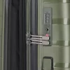 Air Base M zöld bővíthető közepes méretű bőrönd