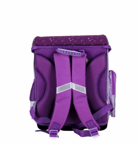 Unikornis iskolatáska szett elsősöknek ABC123 3 részes lovas lila