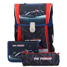 Belmil ABC123 forma1 versenyautó iskolatáska szett