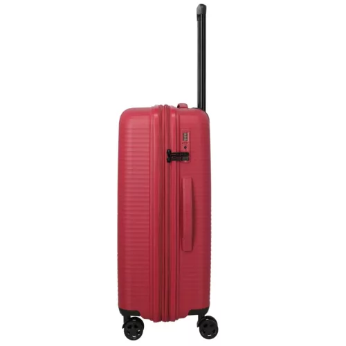 Air Stripe M piros bővíthető közepes méretű bőrönd