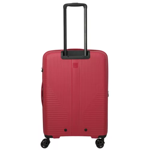 Air Stripe M piros bővíthető közepes méretű bőrönd