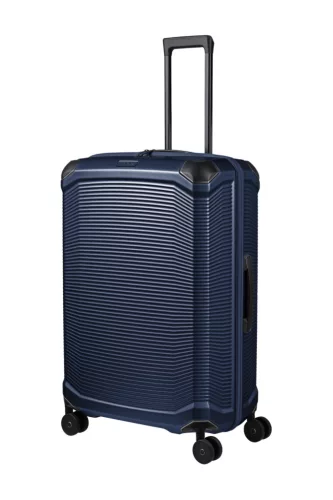 Millennium 4w L navy nagy méretű bőrönd