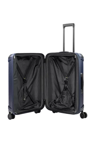 Millennium 4w M navy bővíthető közepes méretű bőrönd
