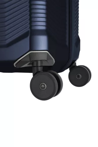 Millennium 4w M navy bővíthető közepes méretű bőrönd