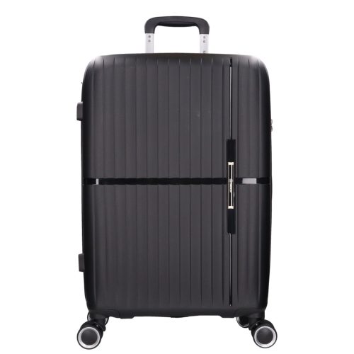 5754 fekete bőrönd szett