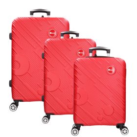 5753 piros bőrönd szett