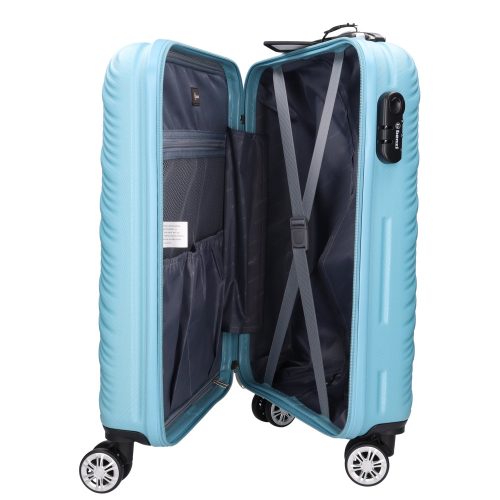 5753-50 macaron kék S kabinbőrönd