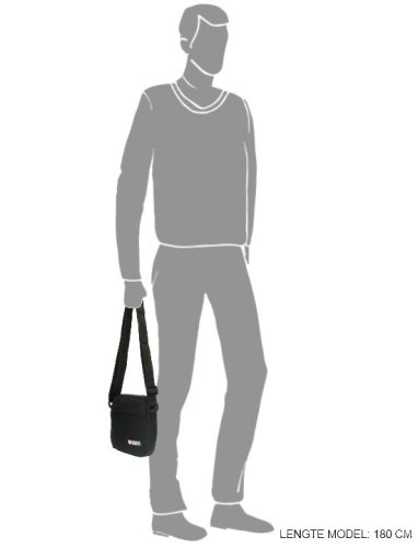 Oldaltáska ENRICO BENETTI Amsterdam 54295 001  Fekete Férfi