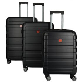 Rochester bővíthető bőrönd szett 39039-03 fekete