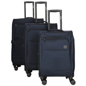 Oakville vászon bőrönd szett 39048-03 kék