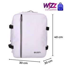 56004 lila Wizzair hátizsák és kabintáska