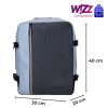 56004 világos és sötét kék Wizzair hátizsák és kabintáska