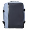 56004 világos és sötét kék Wizzair hátizsák és kabintáska