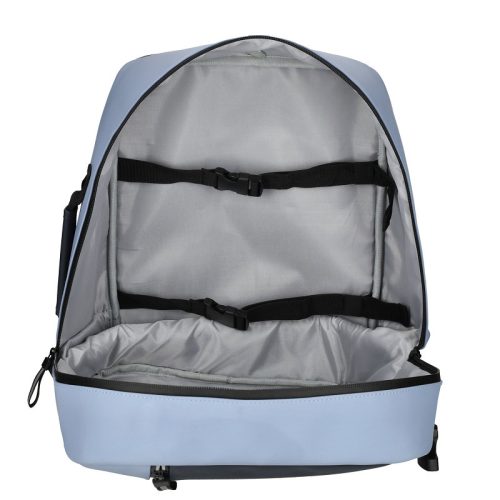 56004 világos és sötét kék Wizzair hátizsák és kabintáska