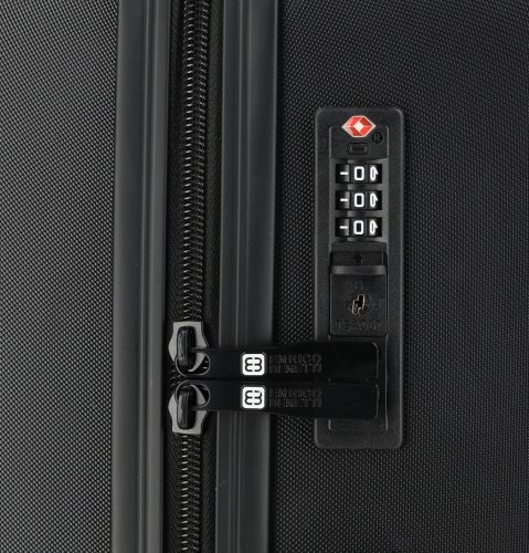 21002 fekete bőrönd szett