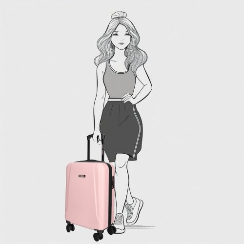 Edmontoni kabin bőrönd 21002-55 púder