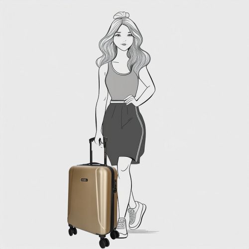 Edmontoni kabin bőrönd 21002-55 arany