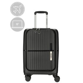 Tokyo fekete kabin bőrönd - laptop 15 inch 21003