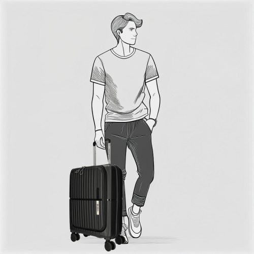 Tokyo fekete kabin bőrönd - laptop 15 inch 21003