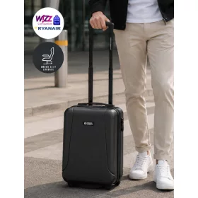   Wizzair és Ryanair és ingyenesen felvihető kabin bőrönd 21002-40 fekete