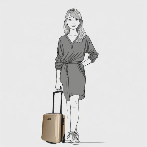 Edmonton Ryanair és Wizzair ingyenesen felvihető kabin bőrönd 21002-40 arany