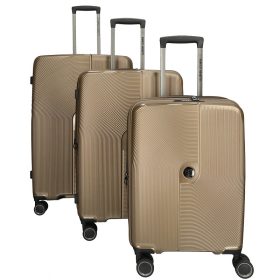 Richmond bővíthető bőrönd szett 39053-03 bronz