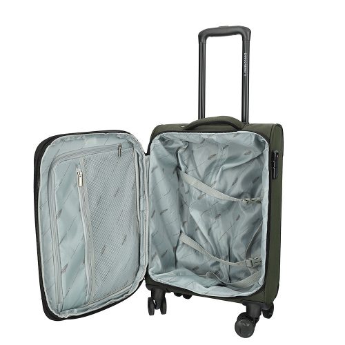 39048-55 zöld S méretű kabin bőrönd