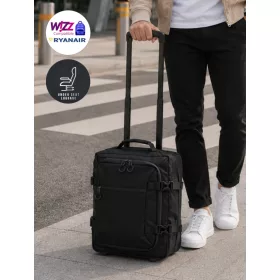   95003 fekete Wizzair és Ryanair ingyenesen felvihető ülés alatti bőrönd XS méret underseater
