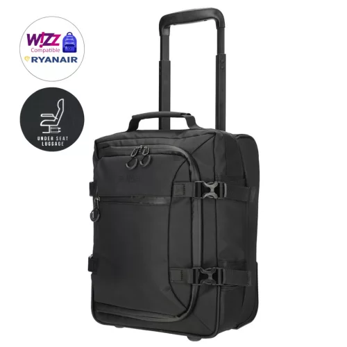 95003 fekete Wizzair és Ryanair ingyenesen felvihető ülés alatti bőrönd XS méret underseater