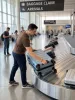 38000 zöld háromrészes bőrönd szett